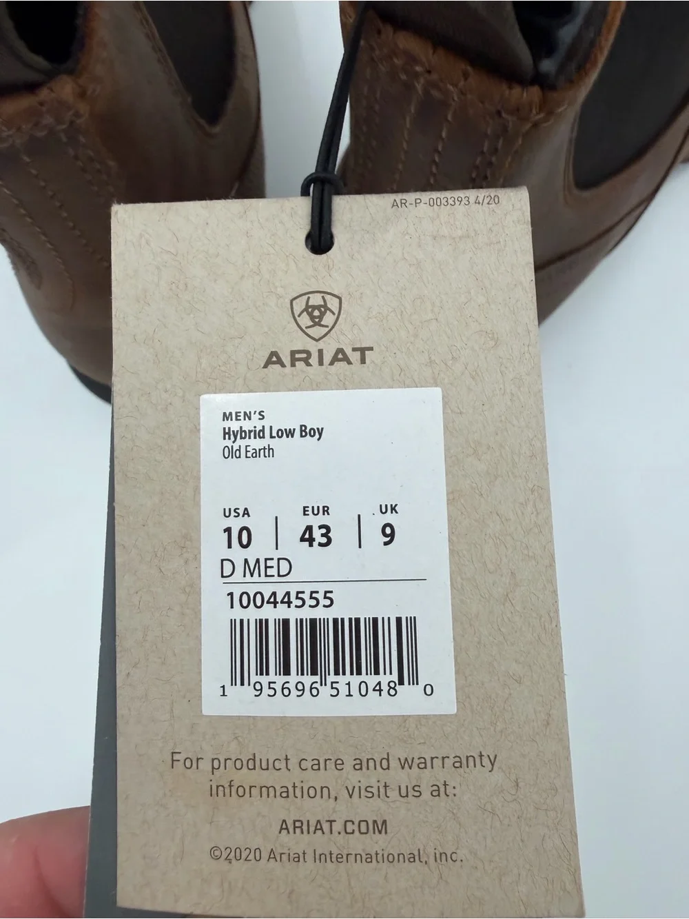 NWT Ariat Hybrid Low Boy Old Earth Leather Boots